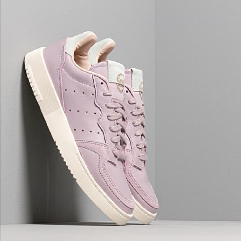 COPY - 2/$99  BNIB Adidas Originals Supercourt Leather Shoes-Lavender- sz 8 inc…